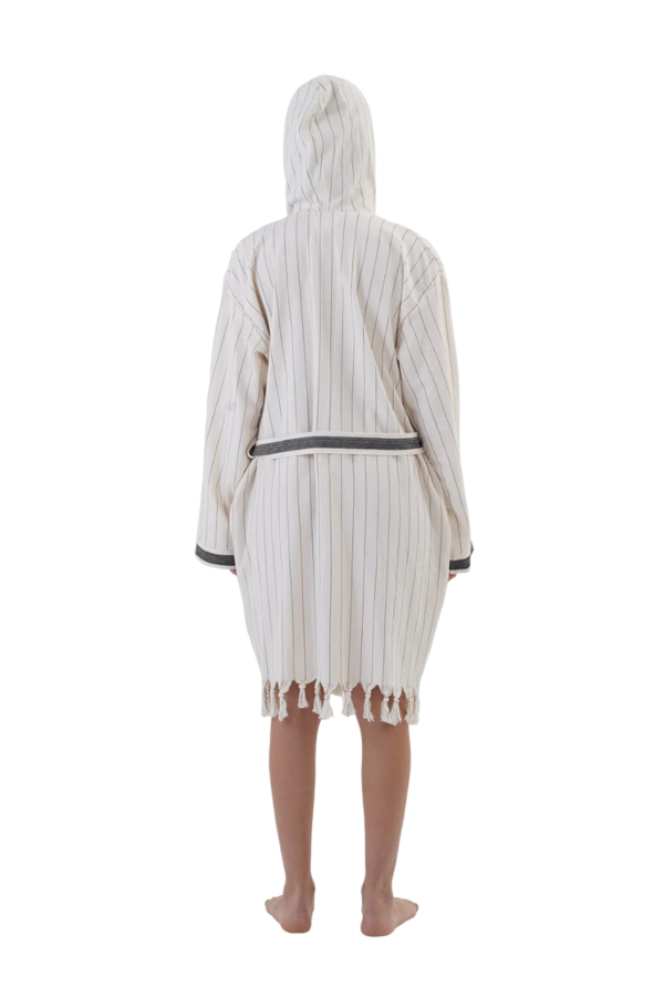 Marmaris Hooded Cotton Bath Robe, Nightwear, Dressing Gown – Bild 2