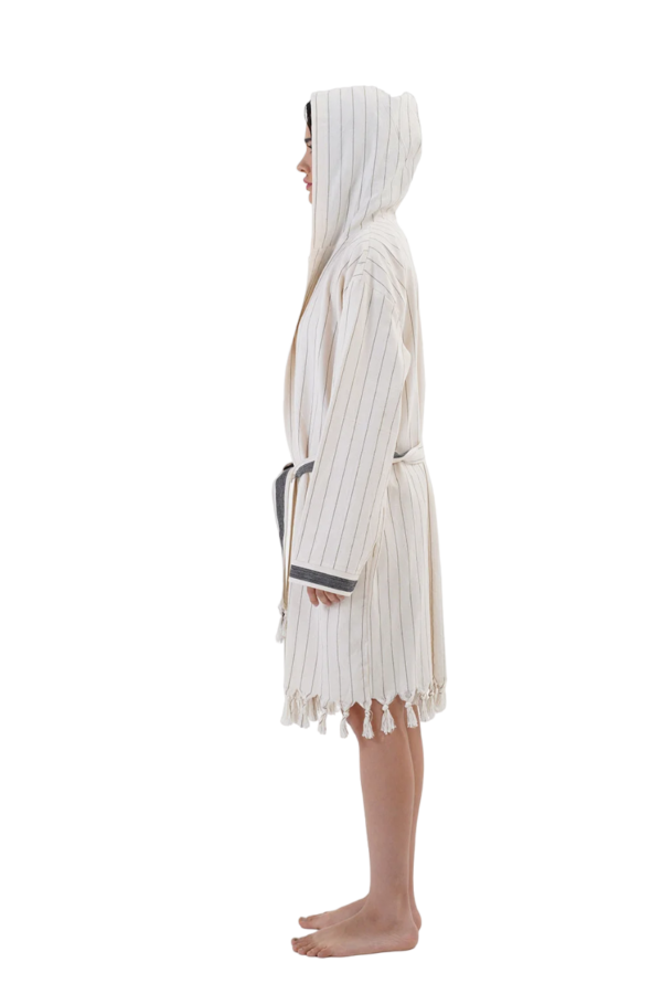 Marmaris Hooded Cotton Bath Robe, Nightwear, Dressing Gown – Bild 5