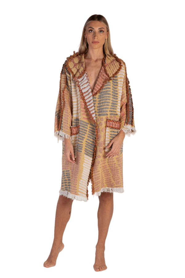 Hattusas Hooded Cotton Bath Robe, Nightwear, Dressing Gown